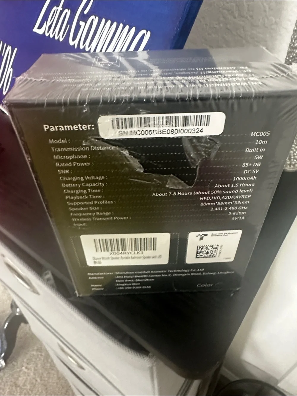 IPX7 Waterproof Wireless Speaker - Black